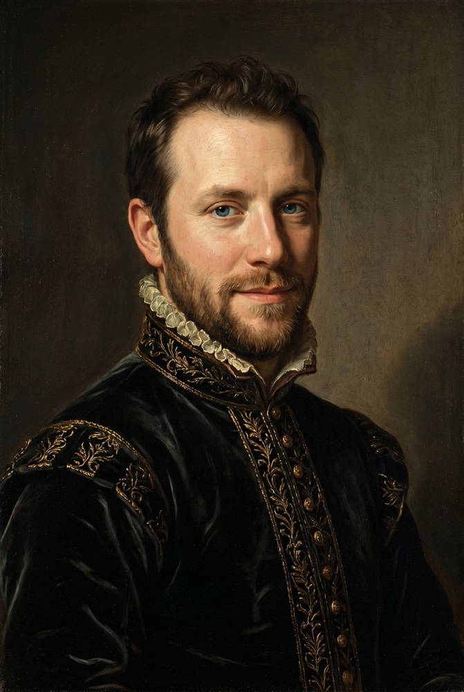 An AI portrait Evyo generated from the guest's selfie